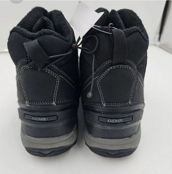 Khombu Men's Mason Run Waterproof Zip-up Hiker Boots Black New - Picture 6 of 9